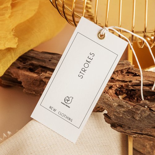 Small Bussiness Minimalist Hang Tag White