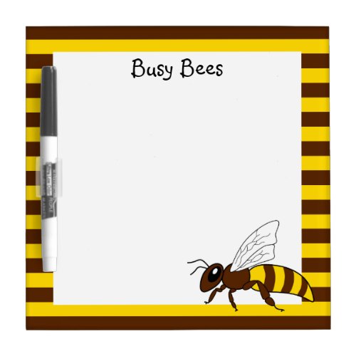 Small Busy Bees Dry Erase Board