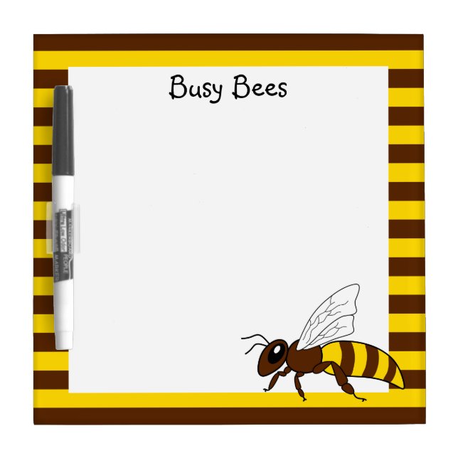 Small Busy Bees Dry Erase Board (Front)
