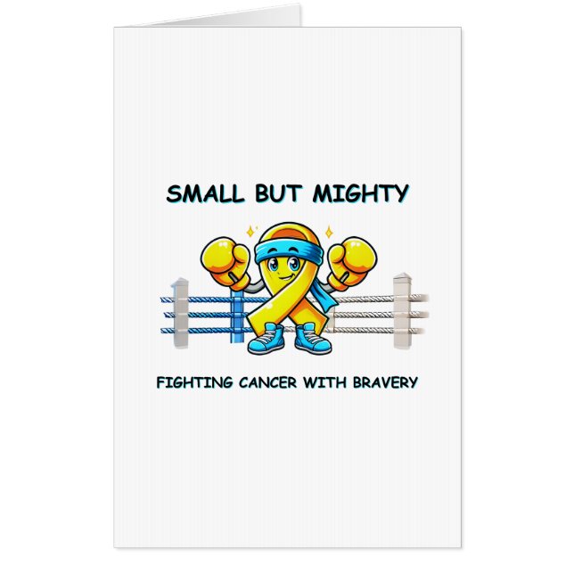 "Small but Mighty – Inspirational Warrior Card" Card (Front)
