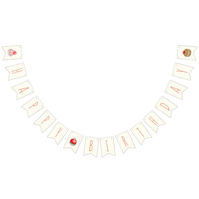 Small Cakes Birthday Bunting Flags (All)