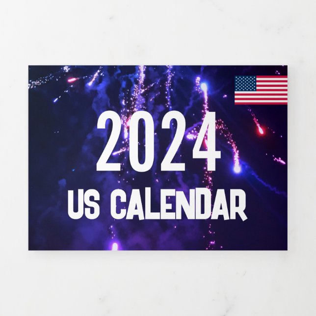  Small Calendar 2024  Tri-Fold Program (Cover)
