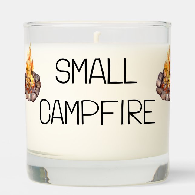 Small Campfire Camping Outdoors Scented Candle (Front)
