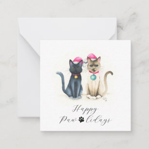 Small Cat Christmas Cards