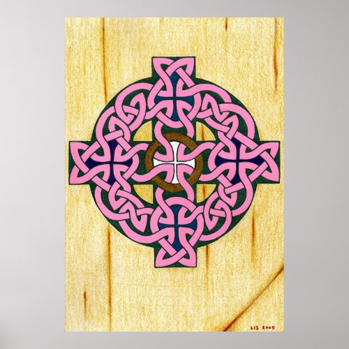 Small Celtic Cross print