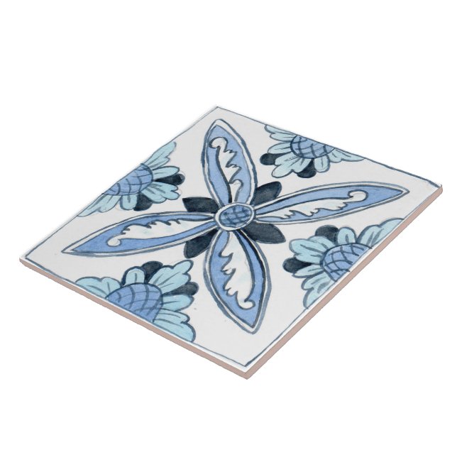 Small ceramic tile Sicily-inspired “Napola” (Side)