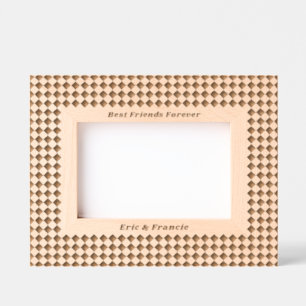 Small Checkerboard Pattern Best Friends Frame