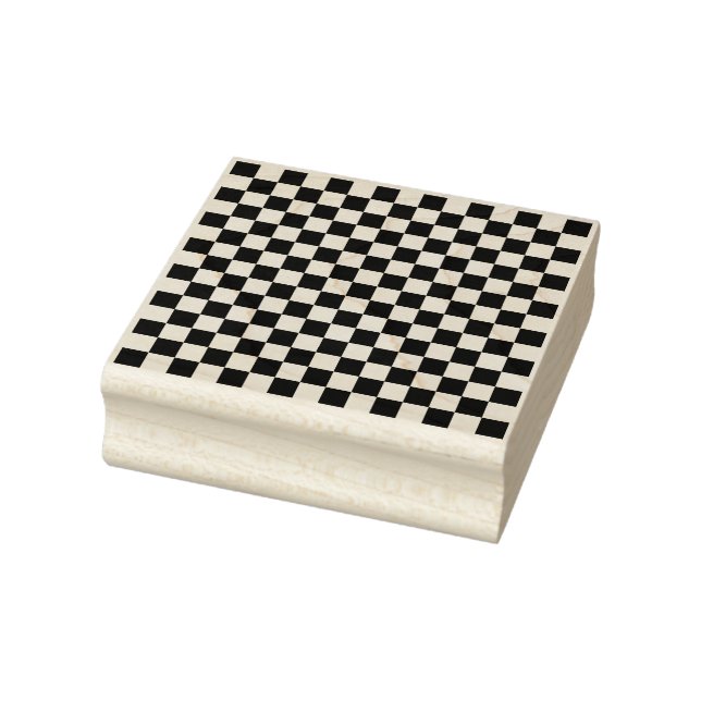 Small Checkerboard Pattern Rubber Stamp (Stamp)