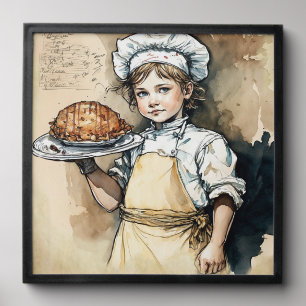 Small chef peel and stick photo tile