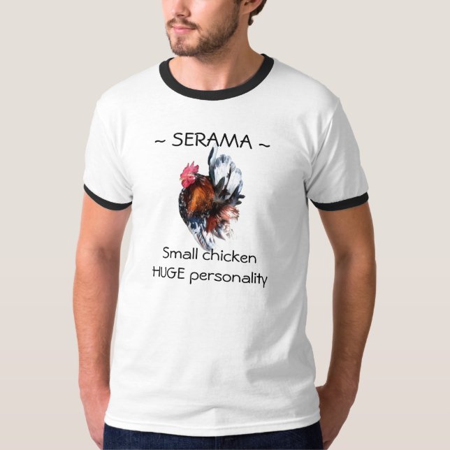 Small Chicken Huge Personality T-Shirt (Front)