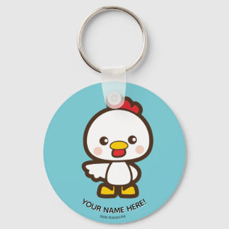 Small chicken keychain