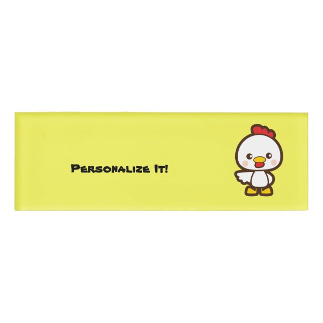 Small chicken name tag (Front)