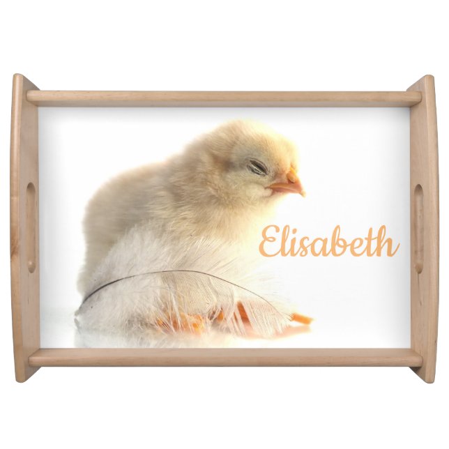 small chicken Personalize this template Serving Tray (Front)
