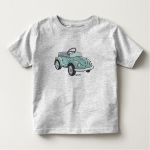 Small child t-shirt with a beetle staircase car