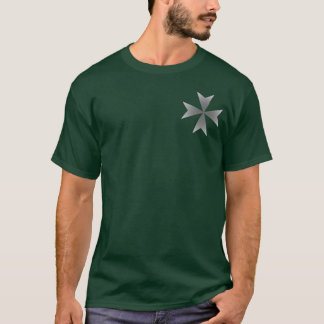 Small Chrome Maltese Cross T-Shirt