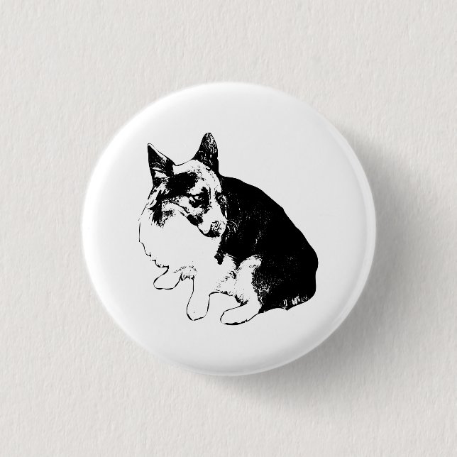 Small Circle, Big Ears Button (Front)