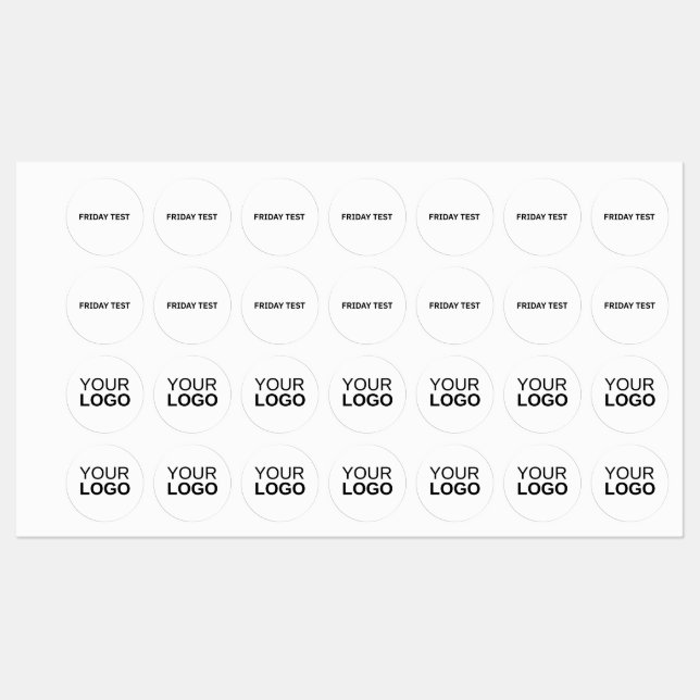 Small Circle Clothing Label (Sheet)
