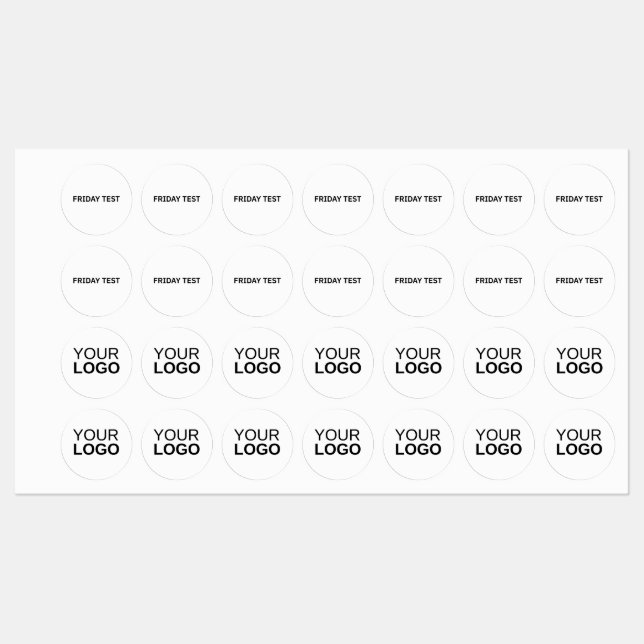 Small Circle Clothing Label (Sheet)