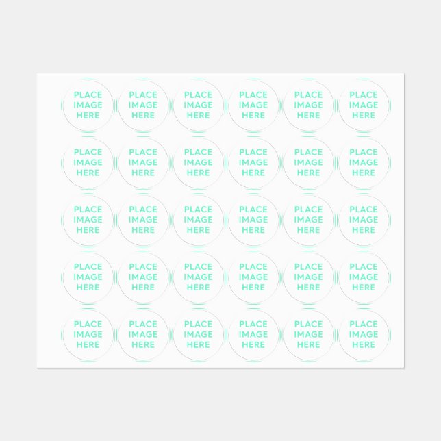 Small Circle Clothing Label (Sheet)