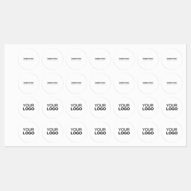 Small Circle Clothing Label (Sheet)