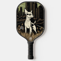 Small City Dog Personalized Pickleball Paddle