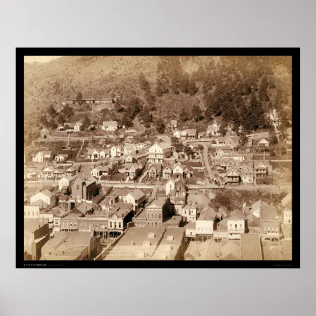 Small City of Deadwood SD 1887 Poster | Zazzle