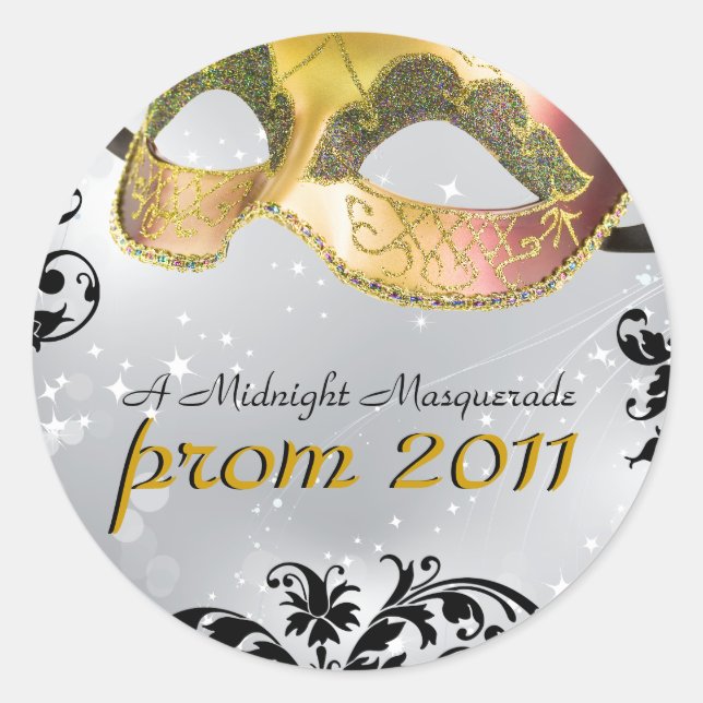 Small - Classy Masquerade Sticker (Front)
