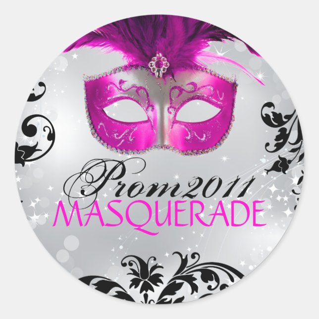 Small - Classy Masquerade Sticker (Front)