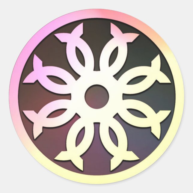 Small CoC Crest (Colorful) Classic Round Sticker (Front)