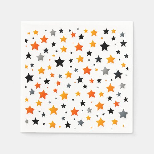 Small colorful Stars Birthday Party Napkins