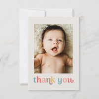 Small Colorful Trendy Custom photos Baby Shower