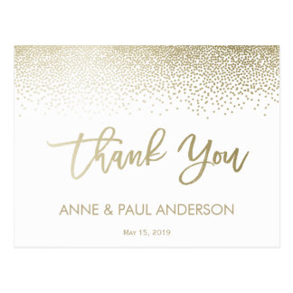 Small Confetti Thank You Card