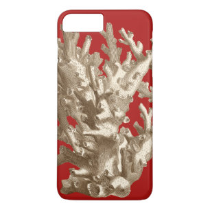 Small Coral in Red iPhone 8 Plus/7 Plus Case