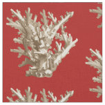 Small Coral in Red Fabric