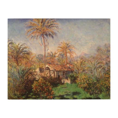 Small Country Farm in Bordighera by Claude Monet Wood Wall Decor