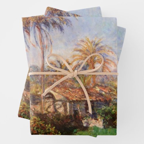 Small Country Farm in Bordighera by Claude Monet Wrapping Paper Sheets