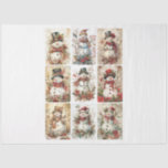 Small Crafts Snowman Tissue Paper<br><div class="desc">Small Crafts Snowmen</div>