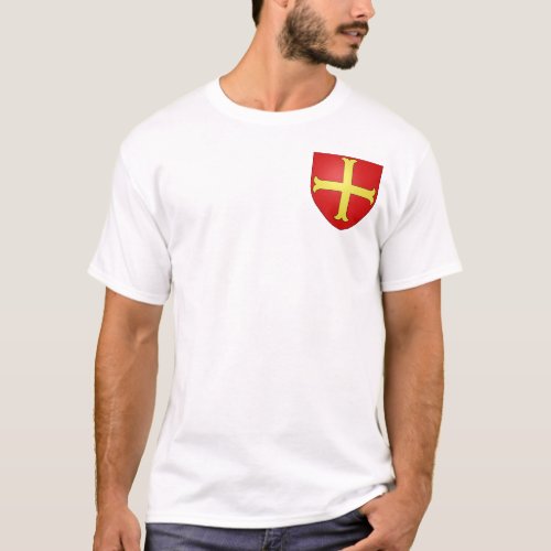 Small Crusader Coat of Arms Style 3 T_Shirt