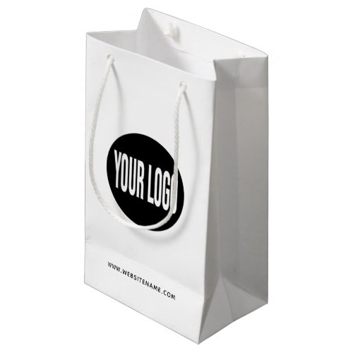 Small Custom Paper Shopping Bag  LogoText
