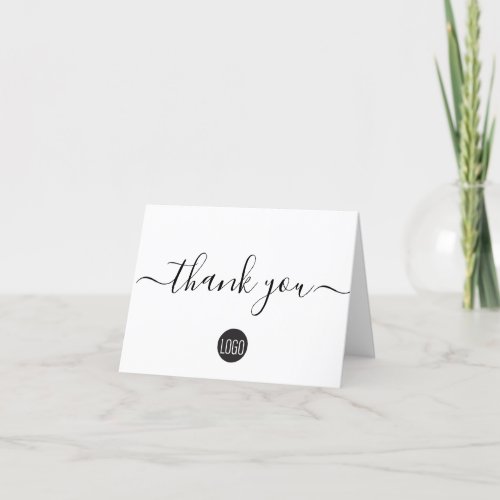 Small Custom simple business customer appreciation Thank You Card