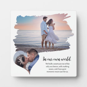 Small Custome Family Couple & Quote Photo Plaque