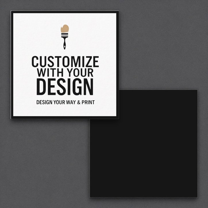 Small Customizable 2 5x2 5 Blank Company Square Business Card