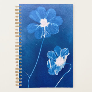 Small Cyanotype Cosmos Flower Agenda/Planner Planner