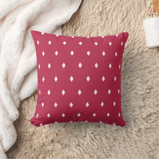 Small Diamond Geometric Pattern Red Magenta