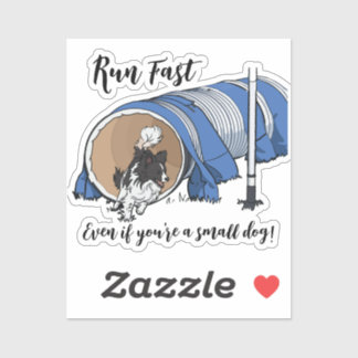 Small Dog Agility Sticker