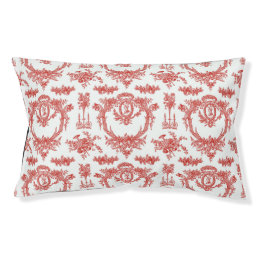 Small Dog Bed Marie Toile strawberry2