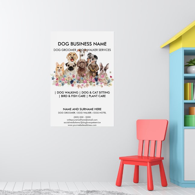 Small Dog Meetup Service Poster