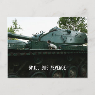 Small Dog Revenge. Postcard