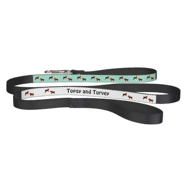 Small Dogs Pattern Terrier Personalised Pet Leash (Full)