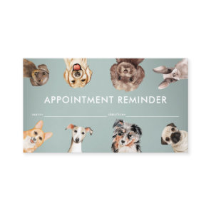 Small Dogs Pet Sitter Appointment Business Card